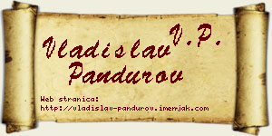 Vladislav Pandurov vizit kartica
